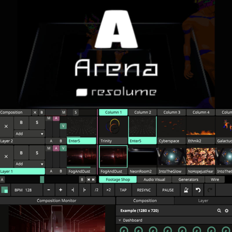 Resolume Arena 7.22.5 for Windows & Mac RT - Stage Data Packet Authorization Code - Per Device - Instant Digital Delivery Free Updates