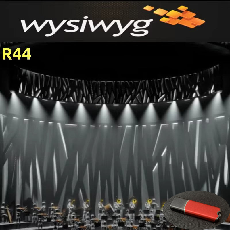 Wysiwyg R44 Perform Dongle High-Performance 3D DMX512 USB Interface for Professional Lighting Control Ultimate Stage Design