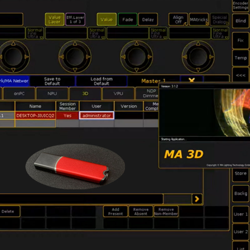 USB Dongle Interface for DMX512 Lighting Control – 256 Universe Unlock Compatible with MA2 Software (Version 3.9.0.3)