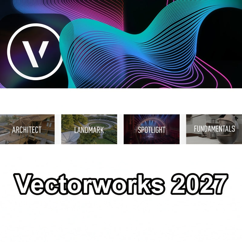 Vectorworks 2027 Full Modules BIM CAD software for architecture, landscape, interior and stage lighting design