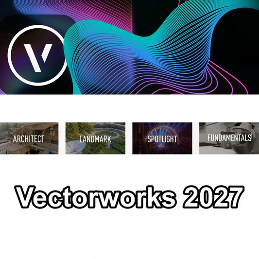 Vectorworks 2027 Full Modules BIM CAD software for architecture, landscape, interior and stage lighting design