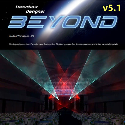 Professional 3D Visualization Dongle for Laser Show Editing - Compatible with Beyond 5.1 for Stunning Visuals